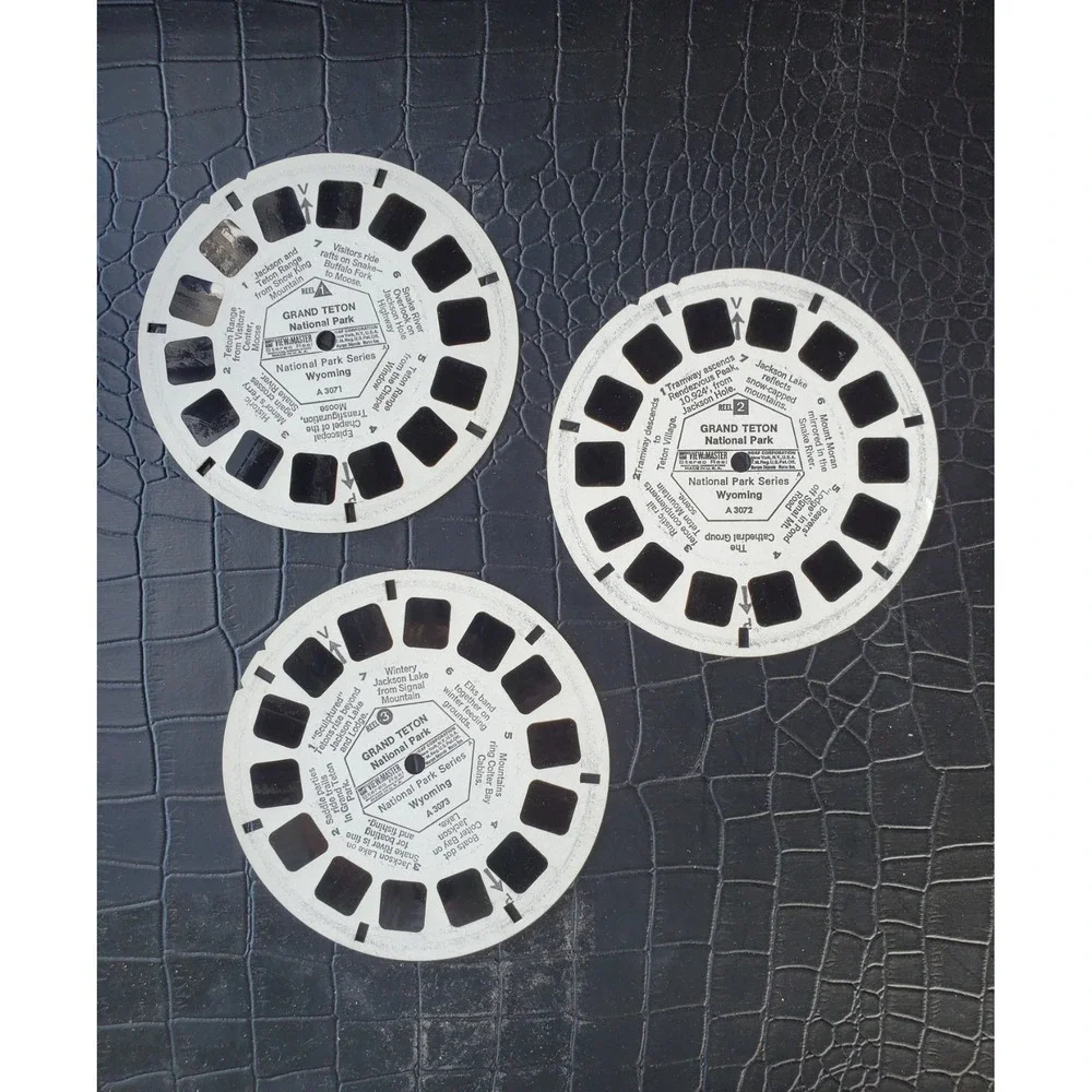 Vintage • View Master 3-D Tour- Grand Teton National‎ Park - 3 Reels/21 Pictures